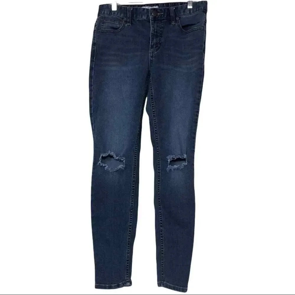 Free People Distressed Skinny Jeans